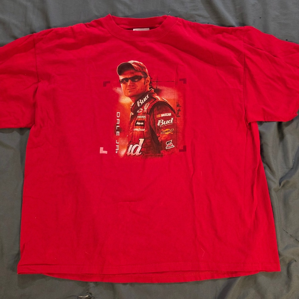 Chase Authentics Dale Earnhardt Jr 8 Budweiser NASCAR Shirt Red XL 2006 Vintage